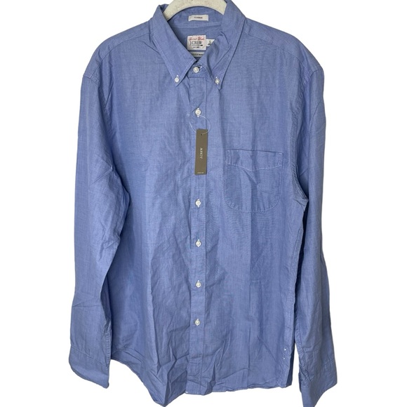 J. Crew Other - NEW WITH TAGS J. Crew Blue Broken-in Classic Organic Cotton Oxford Shirt Large